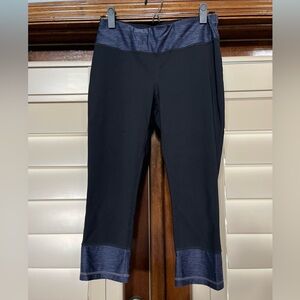 Black and Navy Athletic Leggings